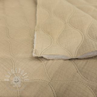 Double gauze/musselin QUILT Wave beige
