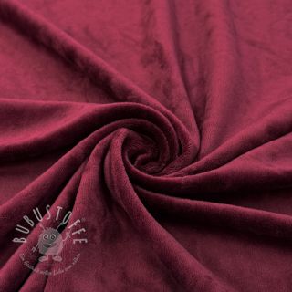 Samt VELVET STRETCH bordeaux