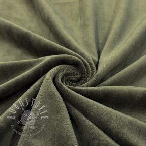 Samt VELVET STRETCH camo green