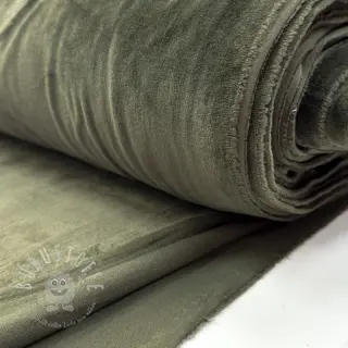 Samt VELVET STRETCH camo green