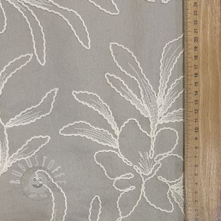 Baumwollstoff EMBROIDERY GABARDINE Luana grey