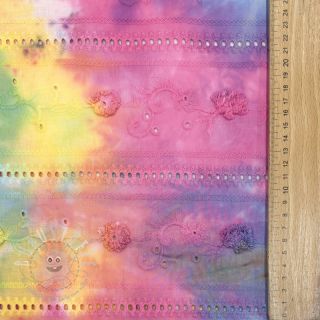 Baumwollstoff EMBROIDERY Tie dye Della design B
