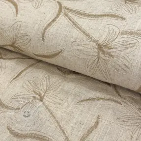 Viskosestoff leinen Desert flowers design C