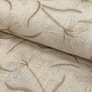 Viskosestoff leinen Desert flowers design C