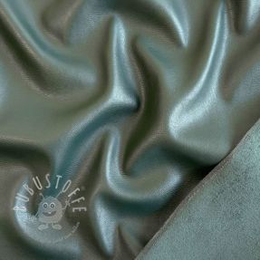 Bekleidungskunstleder SUEDE forest green