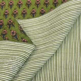 Baumwollstoff QUILT Gange vert