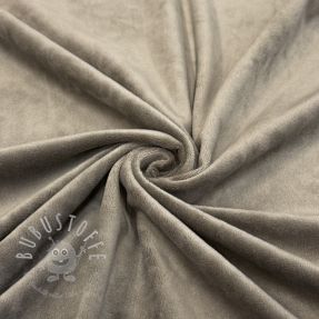 Samt VELVET STRETCH taupe