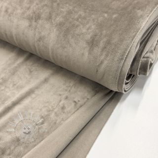 Samt VELVET STRETCH taupe