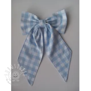 Baumwollstoff Check light blue