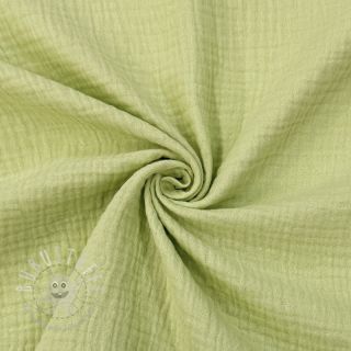 Double gauze/musselin soft green ORGANIC