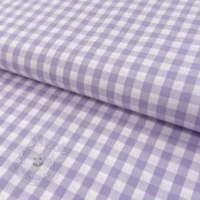 Baumwollstoff Check lilac