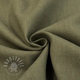 Leinenstoff gewaschen dark moss green