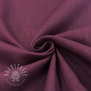 Leinenstoff gewaschen wine red