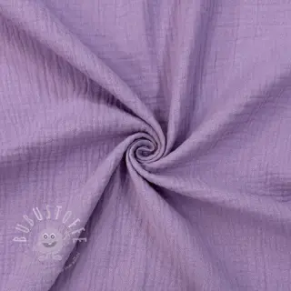 Double gauze/musselin dark lilac