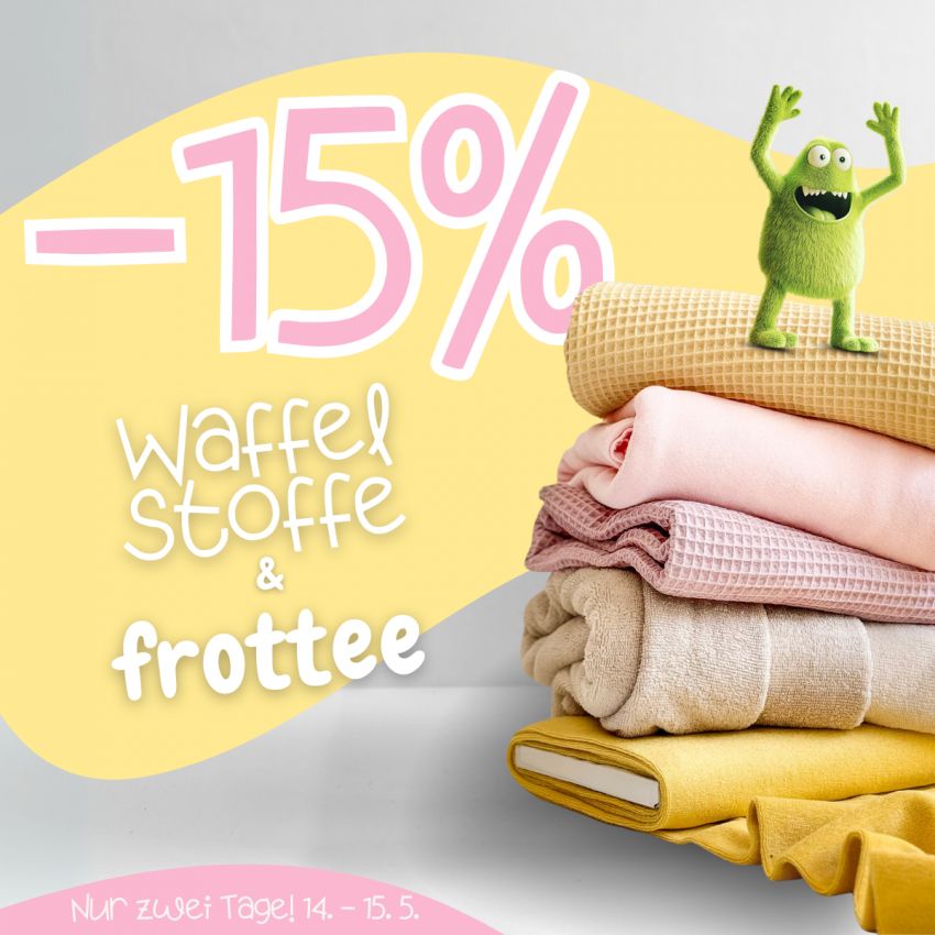 waffle a frote -15% AT